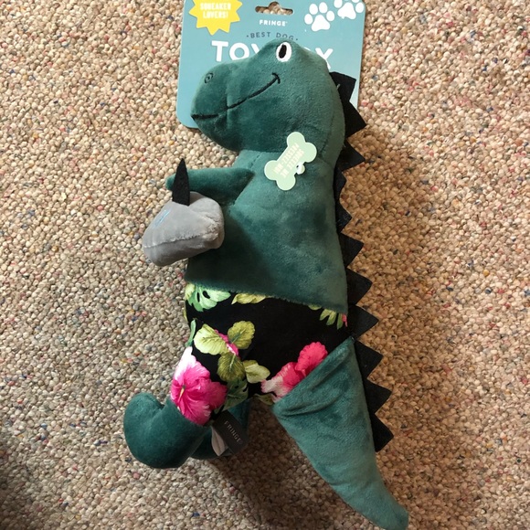 🆕 Fringe Studio Surfs Up Dude T Rex Plush Dog Toy - Picture 4 of 8